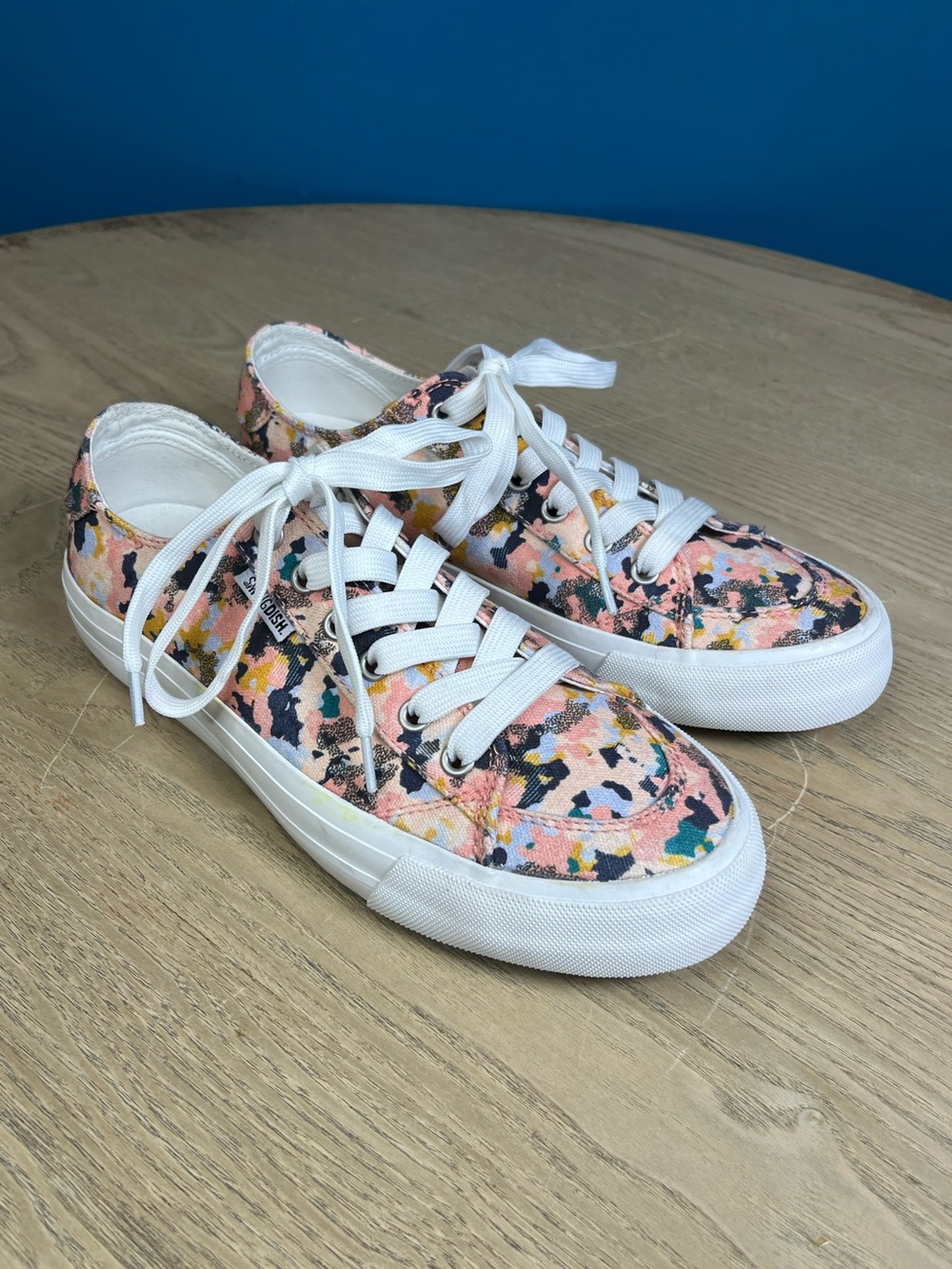 SwingDish Spikeless Flutter Canvas Golf Traveler Shoes Floral Women’s Size 9